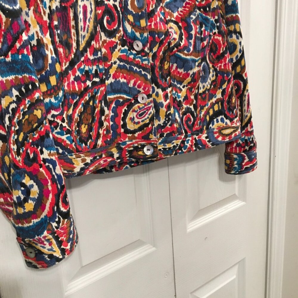 Ruby Rd Multi-Colored Waist Jacket - image 6